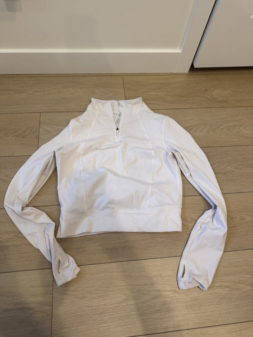 Yogalicious Lux Cross Train Everyday Half Zip Pullover Medium White